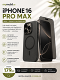 Skyddspaket för iPhone 16 Pro Max – MagSafe Skal + Privacy Skärmskydd