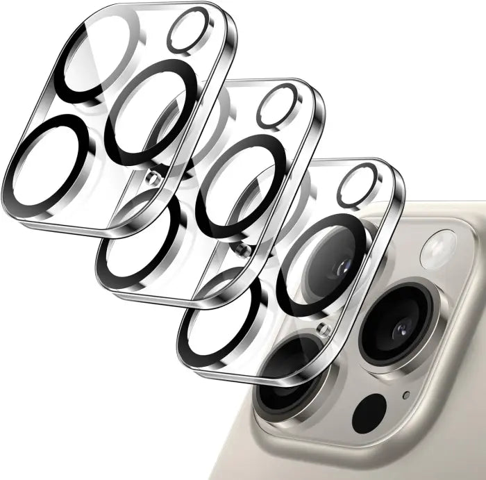 Linsskydd i härdat glas för iphone 16 pro max