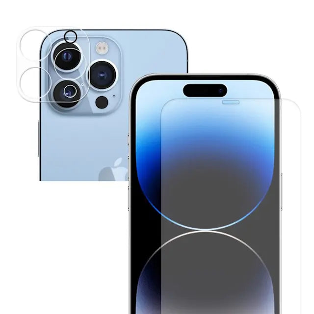 Iphone 14 pro max-linsskydd & skärmskydd i härdat glas